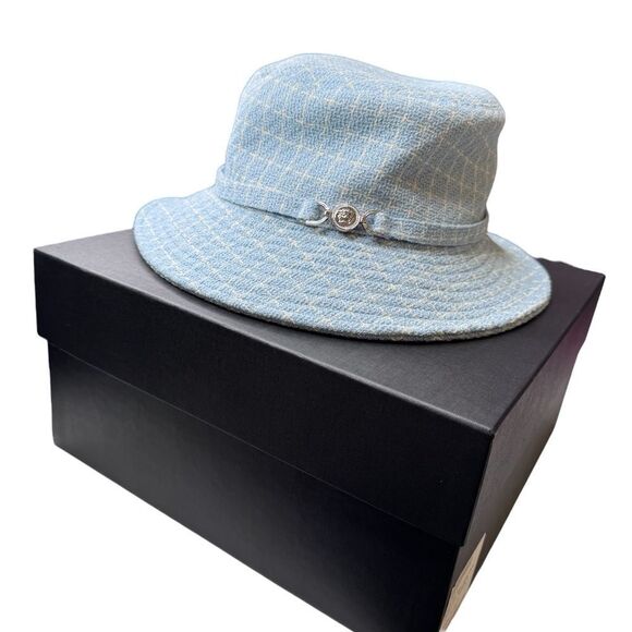 NWT Versace Tweed Bucket Hat (58cm) - Picture 2 of 5